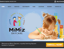 Tablet Screenshot of mimizdaycare.com